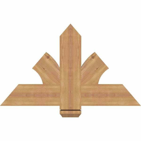 Ekena Millwork Redmond Smooth Timber Gable Bracket, Western Red Cedar, 36"W x 21"H x 1 1/2"D x 5 1/2"F, 14/12 Pitch GBW036X21X0206RED00SWR - main